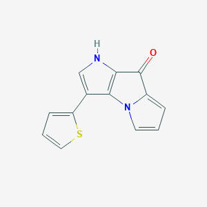 molecular formula C13H8N2OS B14212832 Pyrrolo[2,3-b]pyrrolizin-8(1H)-one, 3-(2-thienyl)- CAS No. 757188-64-0