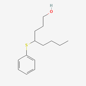 molecular formula C14H22OS B14212853 4-(Phenylsulfanyl)octan-1-OL CAS No. 525599-36-4