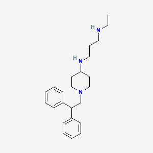 molecular formula C24H35N3 B14212893 N~1~-[1-(2,2-Diphenylethyl)piperidin-4-yl]-N~3~-ethylpropane-1,3-diamine CAS No. 827045-76-1