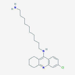 molecular formula C23H34ClN3 B14212928 N~1~-(6-Chloro-1,2,3,4-tetrahydroacridin-9-yl)decane-1,10-diamine CAS No. 827601-91-2