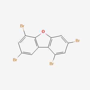 molecular formula C12H4Br4O B14212944 1,3,6,8-Tetrabromo-dibenzofuran CAS No. 617707-77-4