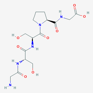 molecular formula C15H25N5O8 B14212951 Glycyl-L-seryl-L-seryl-L-prolylglycine CAS No. 742068-24-2