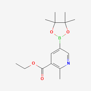 Ethyl 2-methyl-5-(4,4,5,5-tetramethyl-1,3,2-dioxaborolan-2-yl)nicotinate