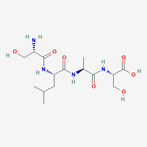 molecular formula C15H28N4O7 B14213043 L-Seryl-L-leucyl-L-alanyl-L-serine CAS No. 798540-65-5