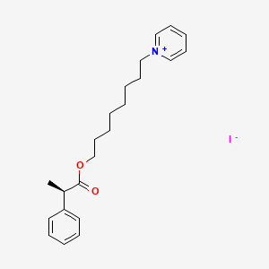 molecular formula C22H30INO2 B14213068 Pyridinium, 1-[8-[(2R)-1-oxo-2-phenylpropoxy]octyl]-, iodide CAS No. 824432-11-3
