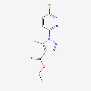 Ethyl 1-(5-bromopyridin-2-yl)-5-methylpyrazole-4-carboxylate