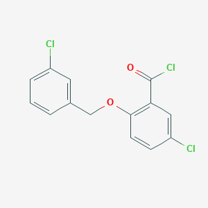 5-Chloro-2-[(3-chlorobenzyl)oxy]benzoyl chloride