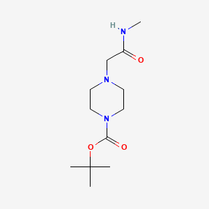 molecular formula C12H23N3O3 B1421328 N-Methyl (4-BOC-piperazino)acetamide CAS No. 1188964-92-2