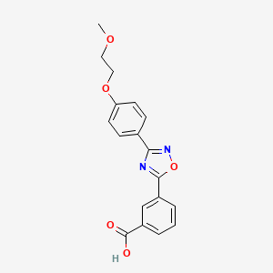 3-(3-(4-(2-Methoxyethoxy)phenyl)-1,2,4-oxadiazol-5-yl)benzoic acid