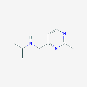 molecular formula C9H15N3 B1421333 N-[(2-甲基嘧啶-4-基)甲基]丙烷-2-胺二盐酸盐丙烷-2-醇 CAS No. 921074-75-1