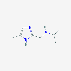 molecular formula C8H15N3 B1421339 异丙基-(4-甲基-1H-咪唑-2-基甲基)-胺 CAS No. 921090-95-1