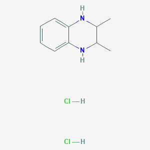 molecular formula C10H16Cl2N2 B1421341 2,3-二甲基-1,2,3,4-四氢喹喔啉；二盐酸盐 CAS No. 1212061-38-5
