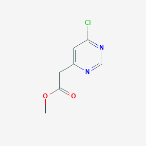 molecular formula C7H7ClN2O2 B1421353 Methyl 2-(6-chloropyrimidin-4-YL)acetate CAS No. 1097779-00-4