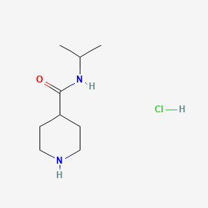 molecular formula C9H19ClN2O B1421356 N-isopropylpiperidine-4-carboxamide hydrochloride CAS No. 1019851-92-3