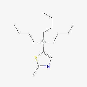 molecular formula C16H31NSSn B1421363 2-Methyl-5-(tributylstannyl)thiazole CAS No. 223418-75-5