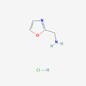 molecular formula C4H7ClN2O B1421370 恶唑-2-基甲胺盐酸盐 CAS No. 1041053-44-4