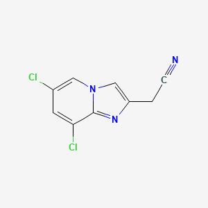2-{6,8-Dichloroimidazo[1,2-a]pyridin-2-yl}acetonitrile