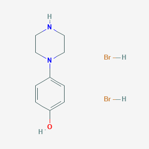 molecular formula C10H16Br2N2O B142138 对-(1-哌嗪基)苯酚二氢溴酸盐 CAS No. 38869-37-3