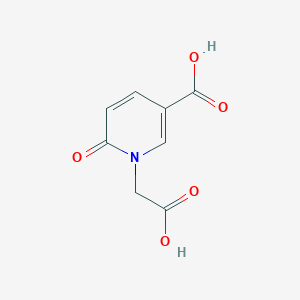 molecular formula C8H7NO5 B1421382 1-(羧甲基)-6-氧代-1,6-二氢吡啶-3-甲酸 CAS No. 1025871-64-0
