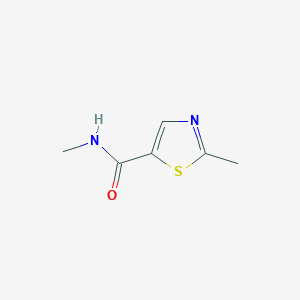 molecular formula C6H8N2OS B1421385 N,2-二甲基-1,3-噻唑-5-甲酰胺 CAS No. 1235439-10-7