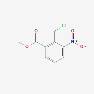 molecular formula C9H8ClNO4 B1421398 Methyl 2-(chloromethyl)-3-nitrobenzoate CAS No. 1218910-61-2