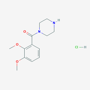 molecular formula C13H19ClN2O3 B1421402 1-(2,3-Dimethoxybenzoyl)piperazine hydrochloride CAS No. 1221723-48-3