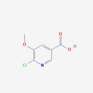 molecular formula C7H6ClNO3 B1421408 6-Chloro-5-methoxynicotinic acid CAS No. 915107-39-0