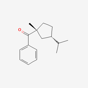 molecular formula C16H22O B14214118 Methanone, [(1R,3S)-1-methyl-3-(1-methylethyl)cyclopentyl]phenyl- CAS No. 578006-84-5