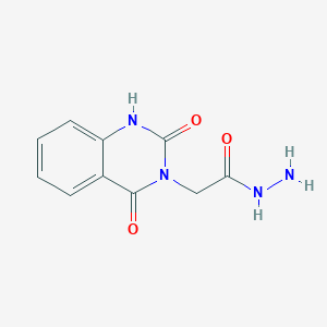 molecular formula C10H10N4O3 B1421425 2-(2,4-dioxo-1,4-dihydroquinazolin-3(2H)-yl)acetohydrazide CAS No. 1206154-66-6