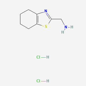 molecular formula C8H14Cl2N2S B1421431 4,5,6,7-Tetrahydro-1,3-benzothiazol-2-ylmethanamine dihydrochloride CAS No. 1240528-53-3
