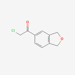 molecular formula C10H9ClO2 B1421435 2-Chloro-1-(1,3-dihydro-2-benzofuran-5-yl)ethan-1-one CAS No. 1221726-28-8