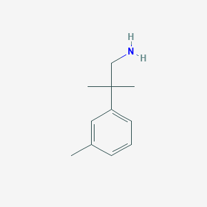 molecular formula C11H17N B1421437 2-Methyl-2-(3-methylphenyl)propan-1-amine CAS No. 1176702-36-5