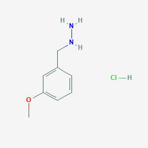 molecular formula C8H13ClN2O B1421443 (3-Methoxybenzyl)hydrazine hydrochloride CAS No. 179108-95-3