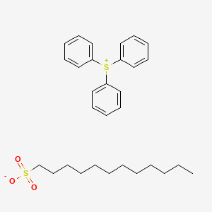 molecular formula C30H40O3S2 B14214447 Triphenylsulfanium dodecane-1-sulfonate CAS No. 565469-26-3