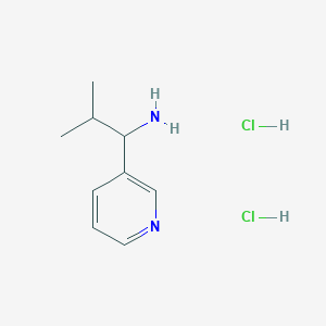 molecular formula C9H16Cl2N2 B1421445 [2-Methyl-1-(3-pyridinyl)propyl]amine dihydrochloride CAS No. 72954-99-5