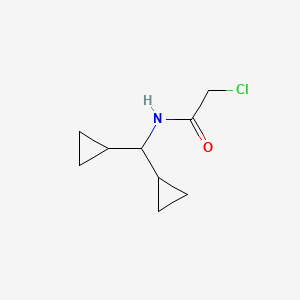 molecular formula C9H14ClNO B1421447 2-chloro-N-(dicyclopropylmethyl)acetamide CAS No. 1240528-98-6