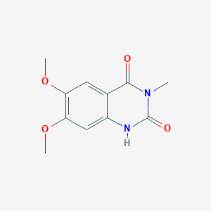 molecular formula C11H12N2O4 B1421453 6,7-dimethoxy-3-methylquinazoline-2,4(1H,3H)-dione CAS No. 20197-88-0