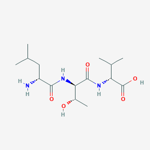 molecular formula C15H29N3O5 B14214595 D-Leucyl-D-threonyl-D-valine CAS No. 628282-04-2