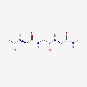 molecular formula C11H20N4O4 B14214648 N-Acetyl-D-alanylglycyl-N-methyl-L-alaninamide CAS No. 540793-42-8