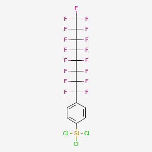 molecular formula C14H4Cl3F17Si B14214707 Trichloro[4-(perfluorooctyl)phenyl]silane CAS No. 753025-21-7