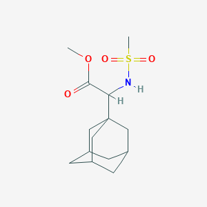 molecular formula C14H23NO4S B1421471 2-(金刚烷-1-基)-2-甲磺酰胺基乙酸甲酯 CAS No. 1251923-29-1