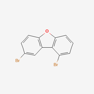 molecular formula C12H6Br2O B14214737 1,8-Dibromo-dibenzofuran CAS No. 617707-28-5