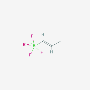 molecular formula C3H5BF3K B1421479 Potassium trans-1-propenyltrifluoroborate CAS No. 804565-39-7