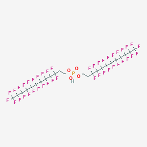 molecular formula C24H9F42O4P B142148 Bis(3,3,4,4,5,5,6,6,7,7,8,8,9,9,10,10,11,11,12,12,12-henicosafluorododecyl) hydrogen phosphate CAS No. 1895-26-7