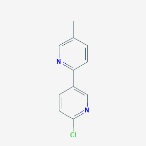 molecular formula C11H9ClN2 B1421480 6'-Chloro-5-methyl-[2,3']bipyridinyl CAS No. 1187168-72-4