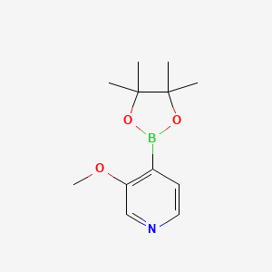 molecular formula C12H18BNO3 B1421483 3-Methoxy-4-(4,4,5,5-tetramethyl-1,3,2-dioxaborolan-2-yl)pyridine CAS No. 1243312-43-7