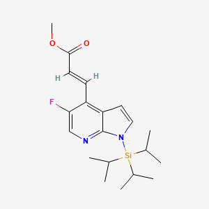 (E)-Methyl 3-(5-fluoro-1-(triisopropylsilyl)-1H-pyrrolo[2,3-b]pyridin-4-yl)acrylate