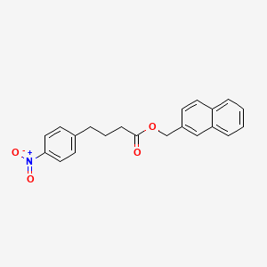 molecular formula C21H19NO4 B14214950 Benzenebutanoic acid, 4-nitro-, 2-naphthalenylmethyl ester CAS No. 766546-25-2
