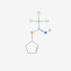 molecular formula C7H8Cl3NO B14214958 Cyclopent-2-en-1-yl 2,2,2-trichloroethanimidate CAS No. 748780-85-0