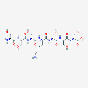 molecular formula C24H44N8O14 B14214962 L-Seryl-L-seryl-L-seryl-L-lysyl-L-seryl-L-seryl-L-serine CAS No. 827046-17-3